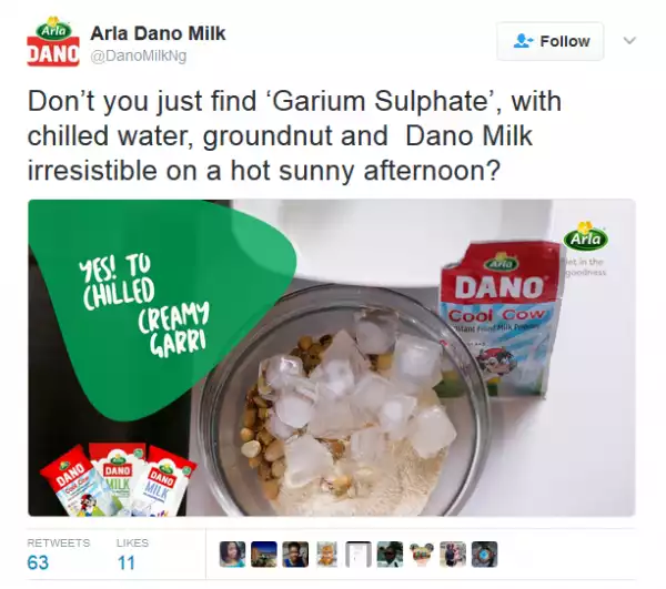 Hilarious!! Peak Milk And Dano Milk Battle Each Other On Twitter. See What Happened